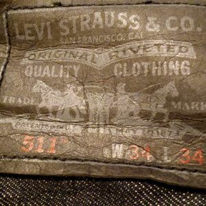 "Levi's" 511 Jeans (34/34) skinny (WPL-423) dark blue